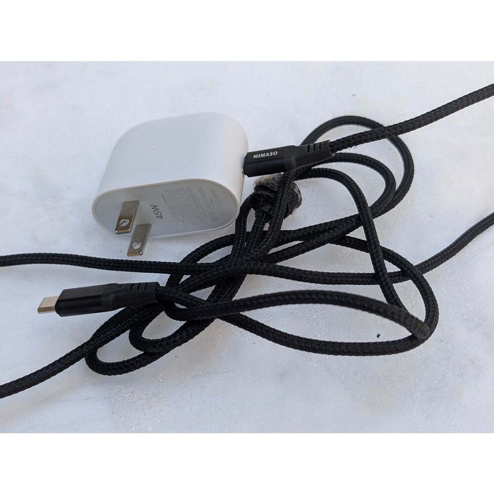 Genuine Google 45W USB-C Power Adapter + USB-C cable (Model: GWBL7) - Used